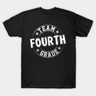 Team Fourth Grade Teacher Student Back To School 4th Grade T-Shirt